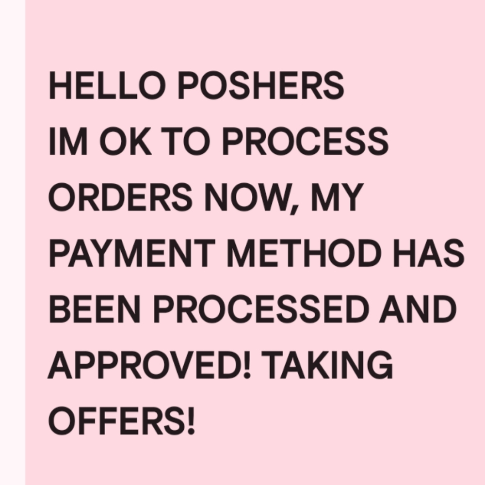 NOTE: ALL SET TO SHIP ORDERS IMMEDIATELY
